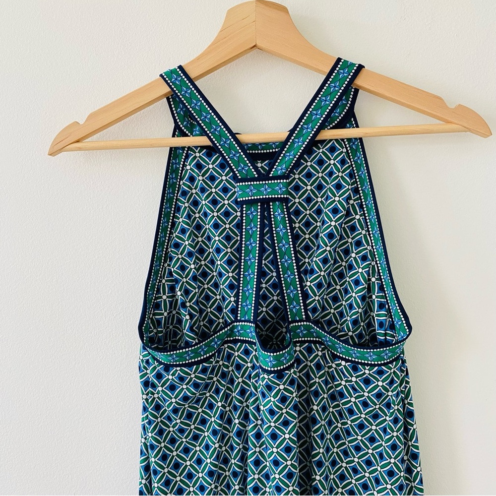 Max Studio Women’s Blue and Green Medallion Print Dress NEW